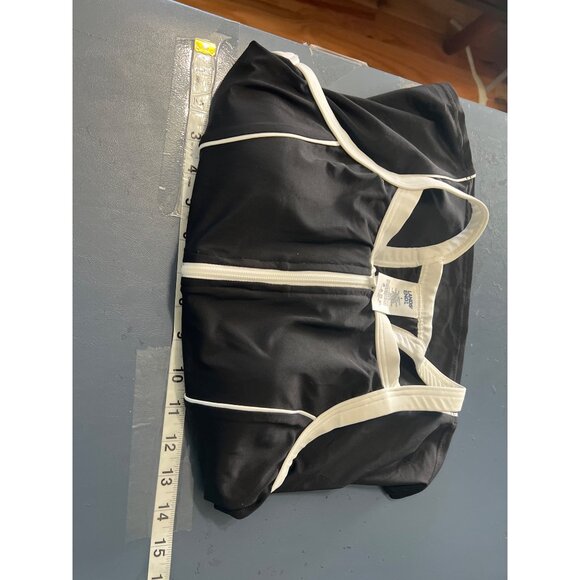 NEW Lands End Tankini Top 8 Black & White Swim Coastal Vacation Beach Tropical - Picture 7 of 8